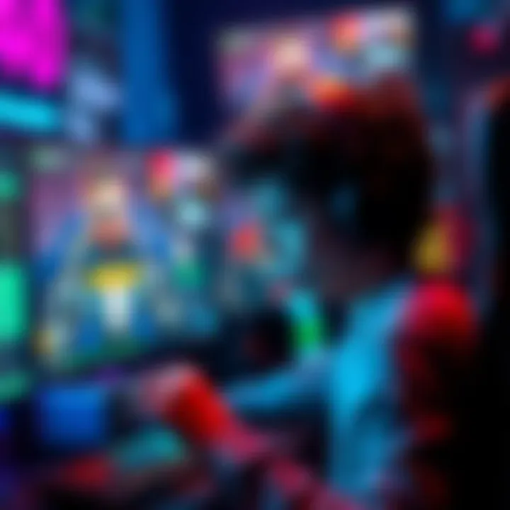 A gamer visibly upset, disconnecting from a ranked match on their screen, showcasing signs of rage quitting