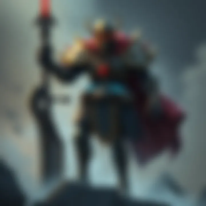 Rahm Kota as a Titan A creative illustration of Rahm Kota designed as a titan, highlighting unique armor and a powerful stance, perfect for a hunter character.