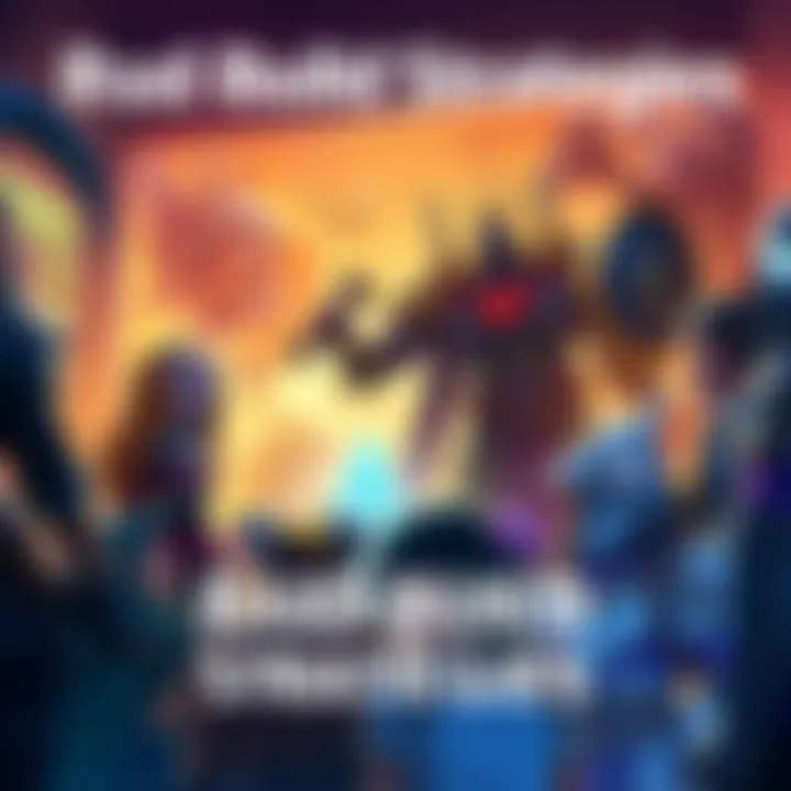 A group of players discussing their raid build strategies, showcasing various character builds that balance power and survivability.