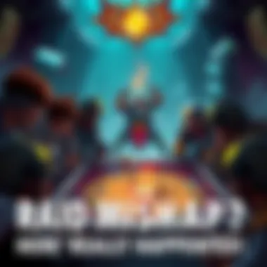 Players gathered around a game board discussing a failed raid