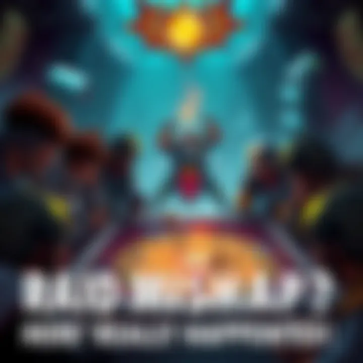 Players gathered around a game board discussing a failed raid