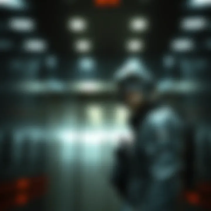 Character Raiden looking confused in front of a stalled elevator in the game Metal Gear Solid 2: Sons of Liberty