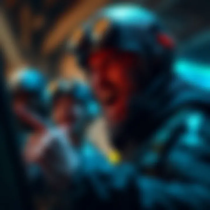 A raider in a gaming voice chat frantically asking to be looted, with laughter from teammates heard in the background.