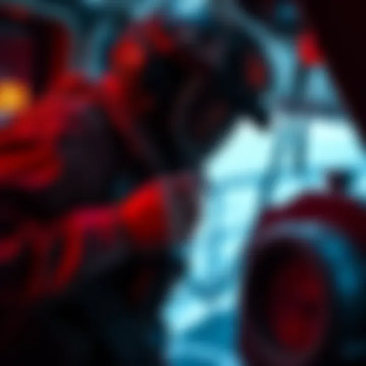 A Raider on the deck keeping a hatch key securely in a pocket, focused on safety while topside.