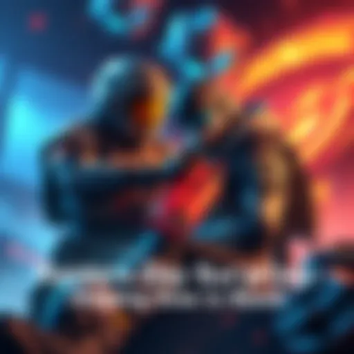 One character uses a defibrillator to revive another character in a gaming environment, showcasing teamwork and friendship.