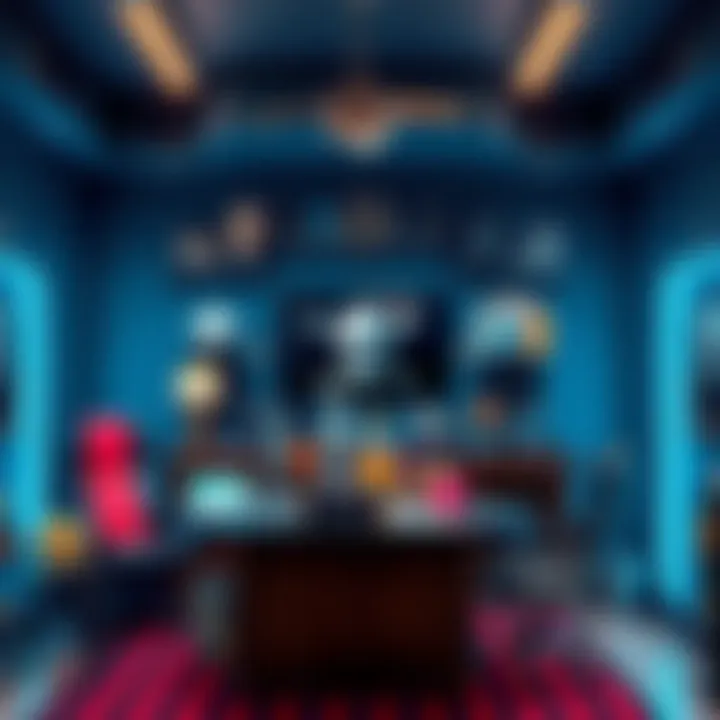 A raider room showing various collectibles and valuable items clearly displayed