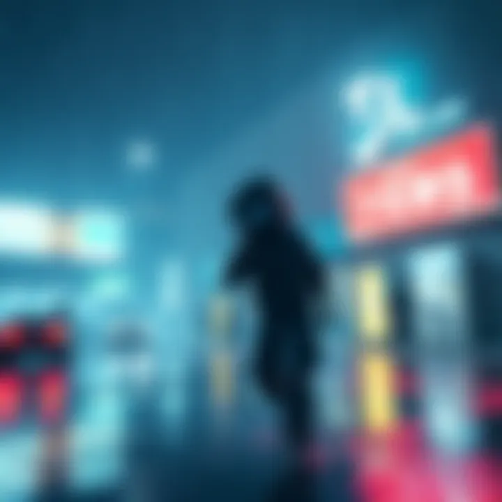 A rainy scene from a video game, showcasing immersive rain effects and sounds, with characters playing in a vibrant atmosphere.