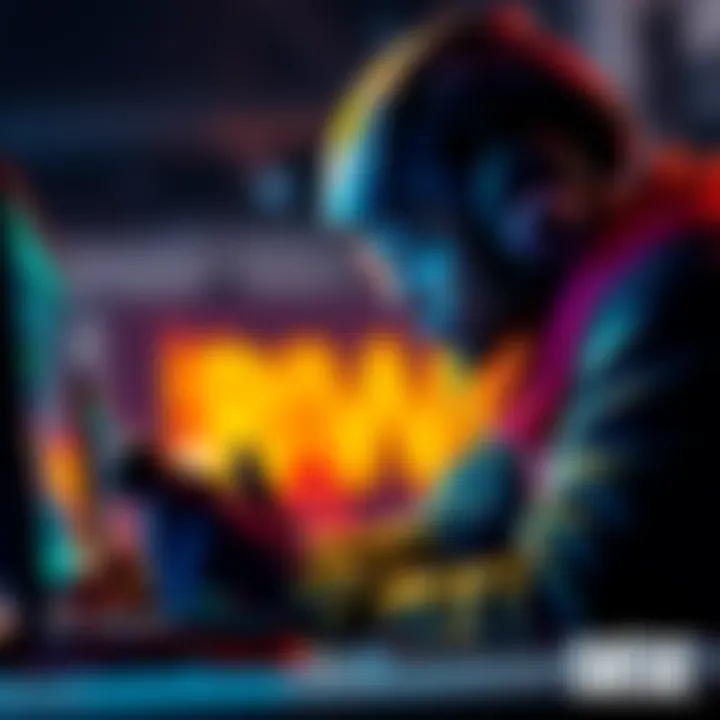 Rakai intensely focused while playing Rainbow Six Siege, aiming to improve his skills in the game.