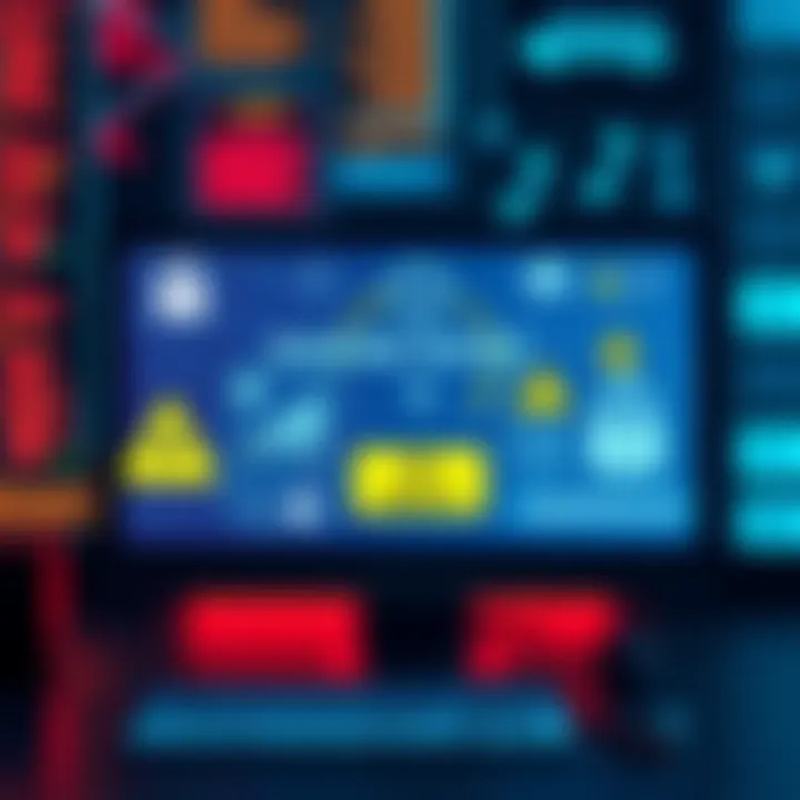 A graphic showing a computer screen with various data privacy icons and warning symbols, highlighting concerns about online safety and doxing tools.