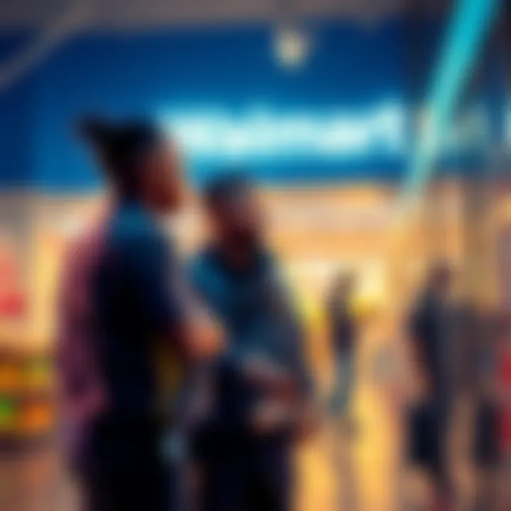 RaKai and Ray being approached by security at Walmart, facing a permanent ban after soliciting
