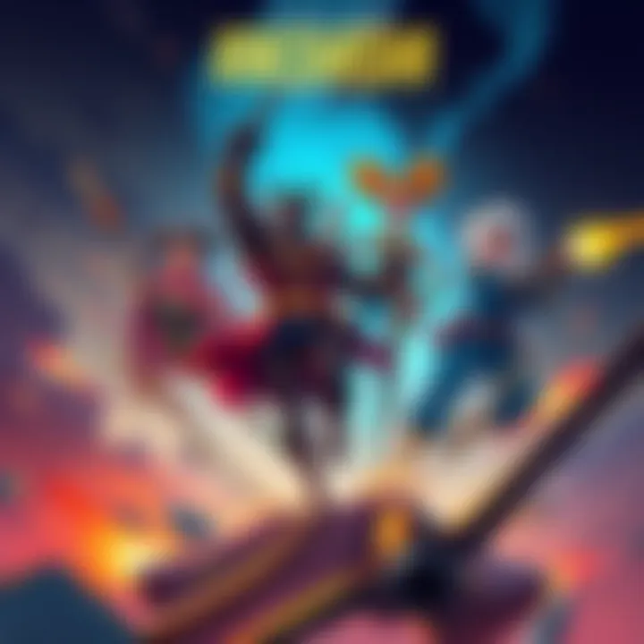 Illustration of unique characters from the Rakshasha micro-comic in an action-packed scene