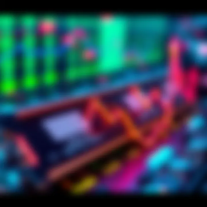 A graphic showing fluctuating RAM prices over time with arrows indicating growth and decline