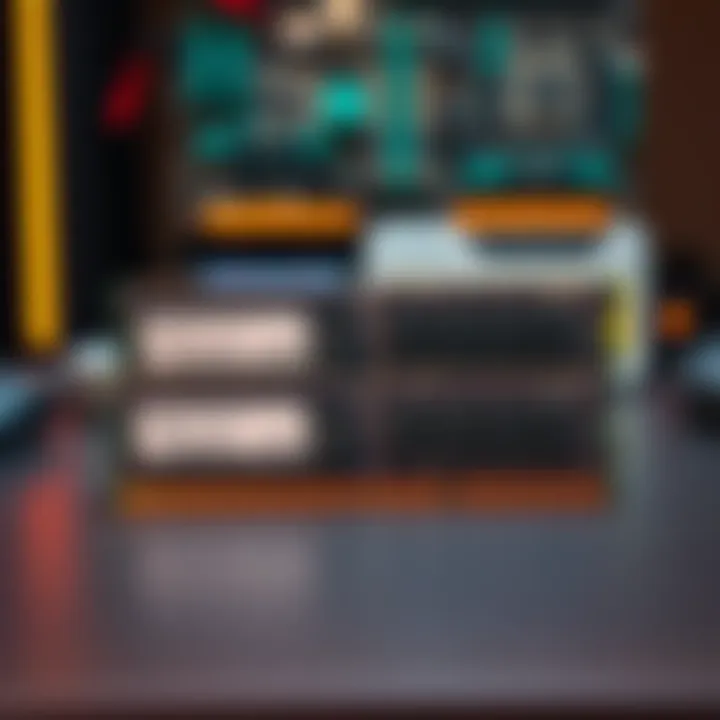Two RAM sticks, one labeled 5600MHz CL30 and the other labeled 6000MHz CL36, sitting side by side on a desk.