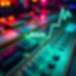 A close-up of RAM memory modules with a rising graph line indicating price increases and supply challenges in the tech industry.