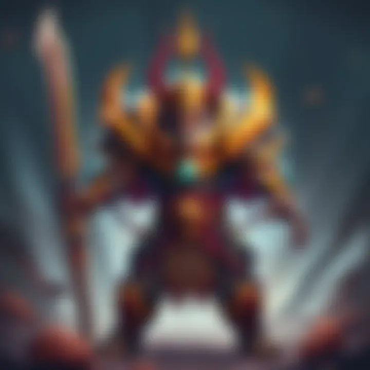 Ramattra in battle stance Ramattra standing ready for battle with a focused expression, showcasing his powerful form and vibrant armor.