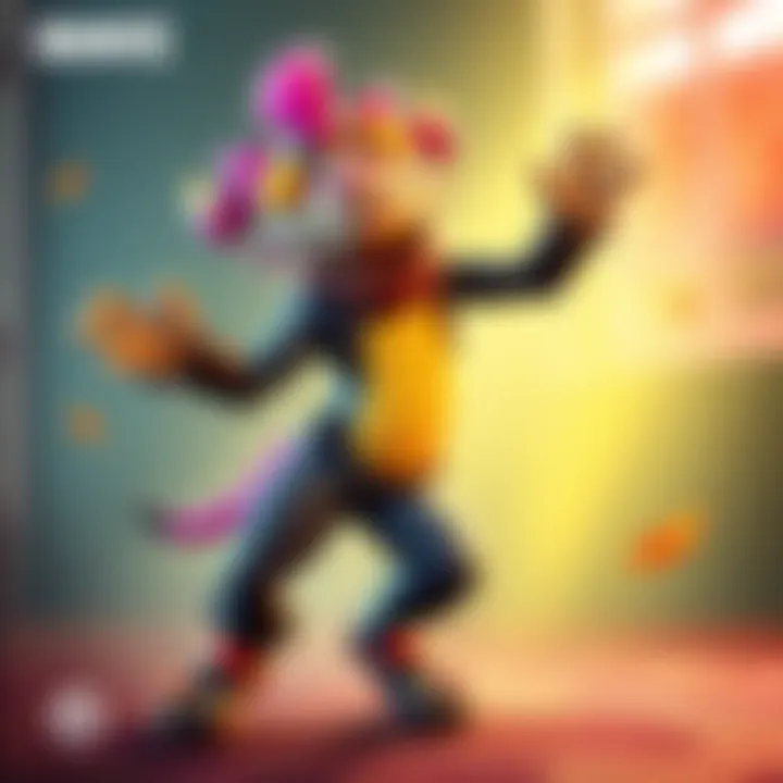 Ramattra performs a fun dance emote, showcasing his lively moves and joyful expression