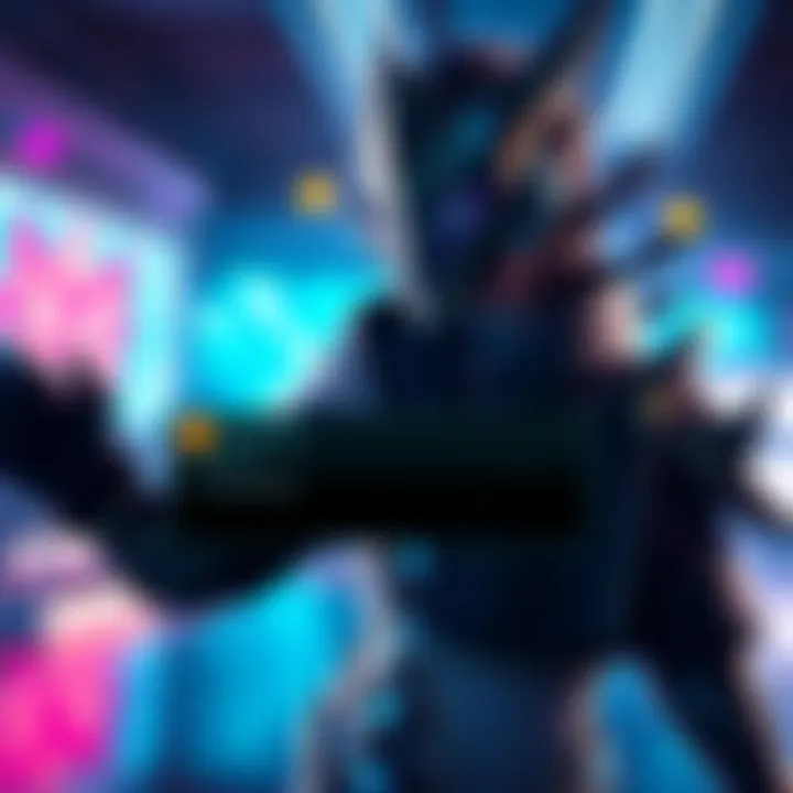 A character named Ramattra in a gaming environment, showing a dialogue box with changed voice lines.