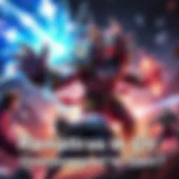 A character named Ramattras unleashing a powerful ability, surrounded by effects showing overwhelming damage, while other characters appear to struggle against it.