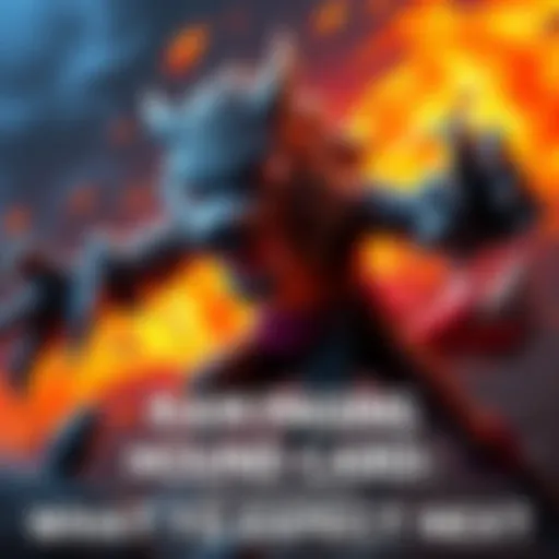 A fierce and powerful hound character on a battle card, showcasing its unique abilities with fiery graphics in the background.