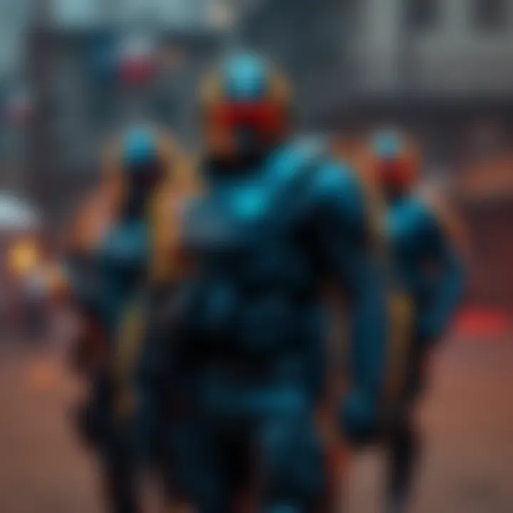 A Texas Ranger in RANGER-class armor standing proudly, symbolizing the blend of technology and Texas heritage.