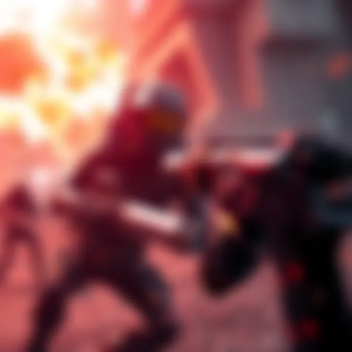 A scene highlighting the intensity and strategy of extraction shooter gameplay with elements inspired by Halo 3 and Apex.