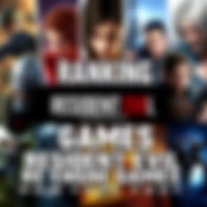 A collage showcasing various characters and scenes from Resident Evil Engine games, highlighting their unique features and gameplay.