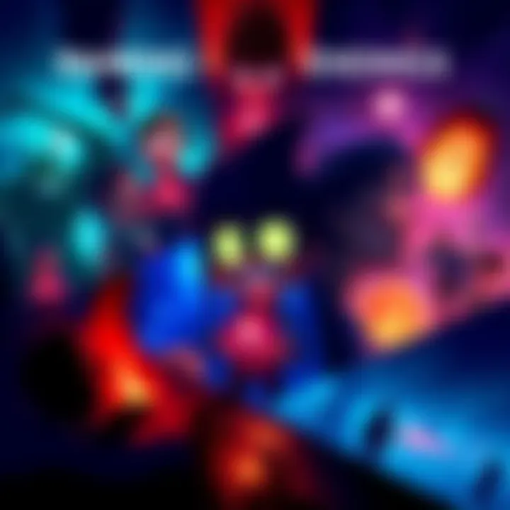 A collage of different scenes showcasing the various endings of Kenny's journey, highlighting both heroic and tragic moments.