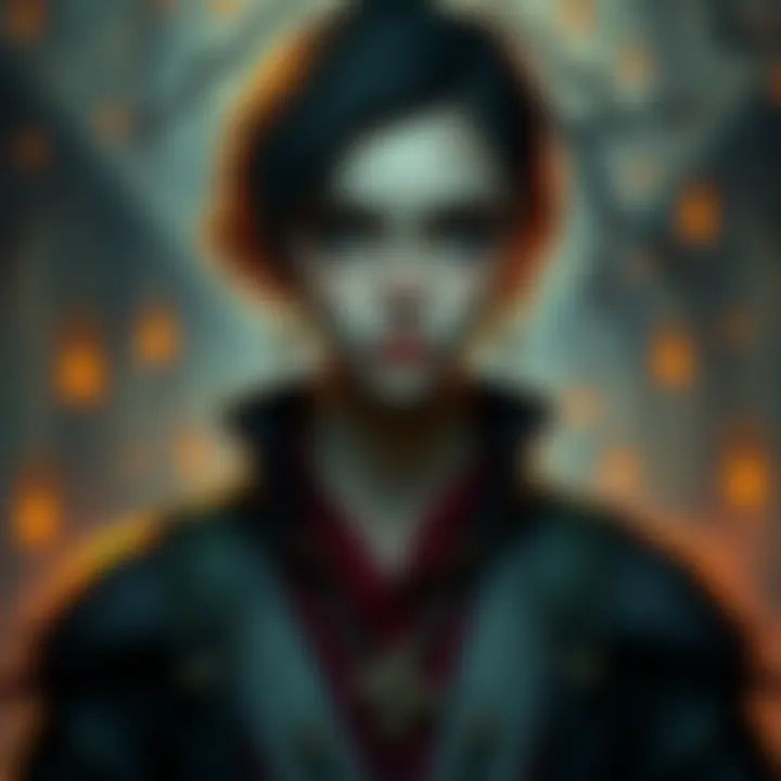 A character named Ranni stands confidently, displaying a mix of allure and mystery, set against a fantasy background.