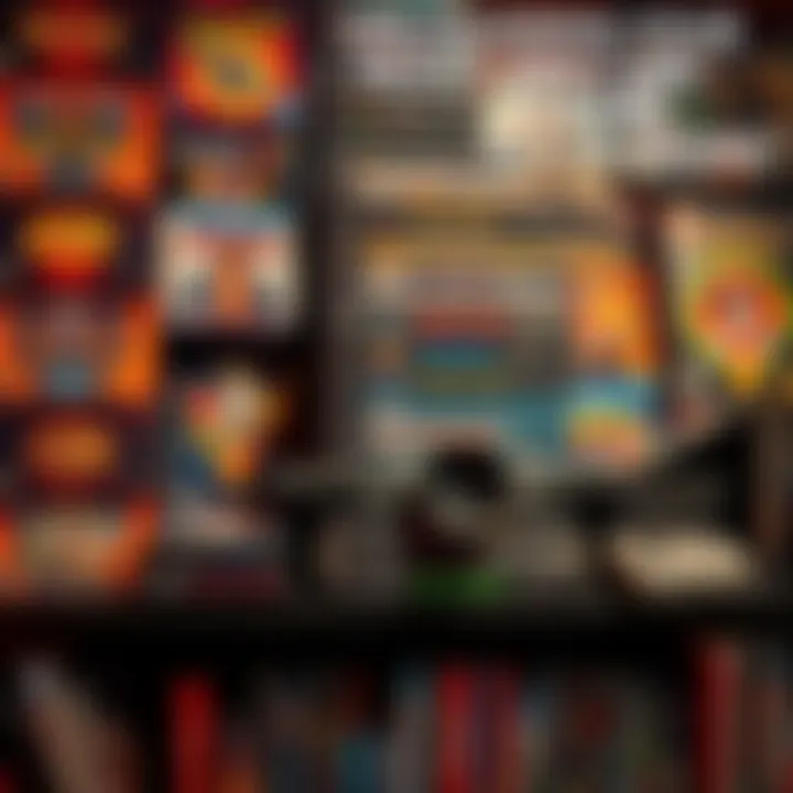 A display of unique and obscure video game titles on a shelf, showcasing various game boxes and covers, highlighting their rarity