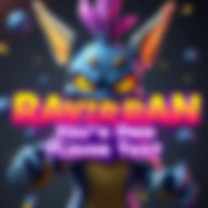 Rarran character with new flavor text displayed above him, showcasing his personality