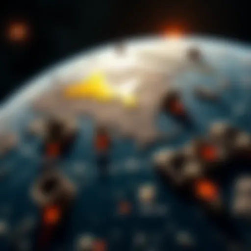 A view showcasing a solar system map linked to Rasputin and Lodi, featuring Golden Age structures and Seraph bunkers.