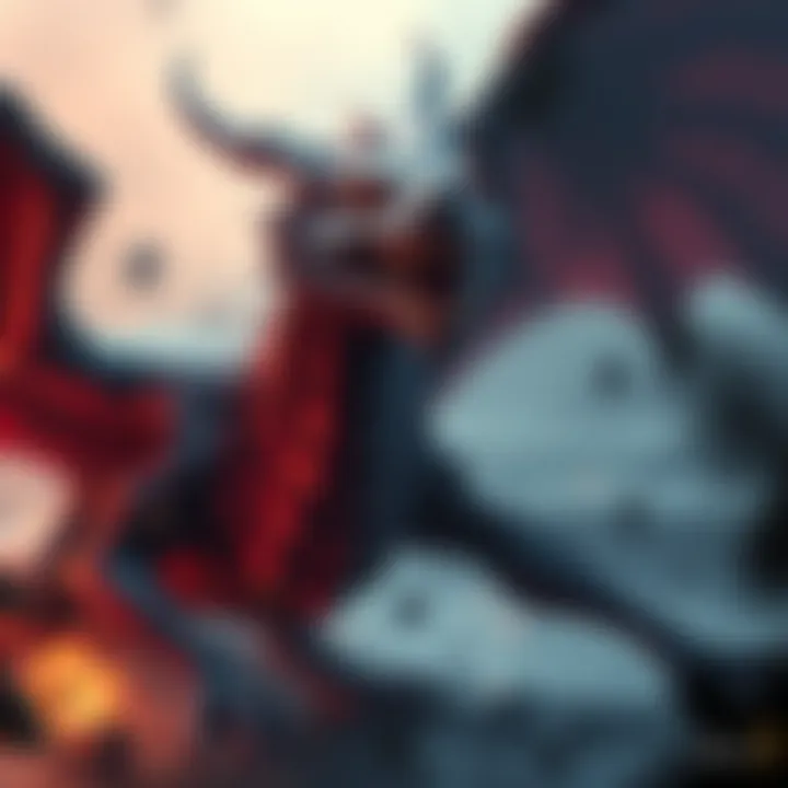 Ratha preparing for the final battle A powerful dragon named Ratha ready for a showdown, showcasing strong attacks and kinship gauge enhancements against fierce enemies.
