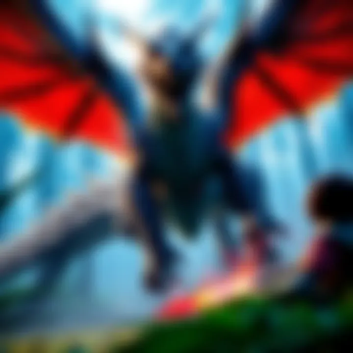 A fierce Rathalos attacking a player in a forest setting from Monster Hunter.