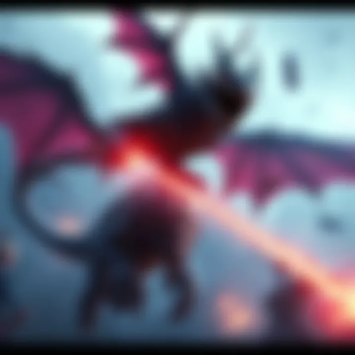 A Rathian swooping down and disrupting a battle with a Gore Magala, causing chaos among players