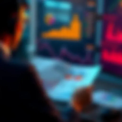 Rating Assumptions Framework A person analyzing charts and graphs representing rating assumptions and evaluation frameworks