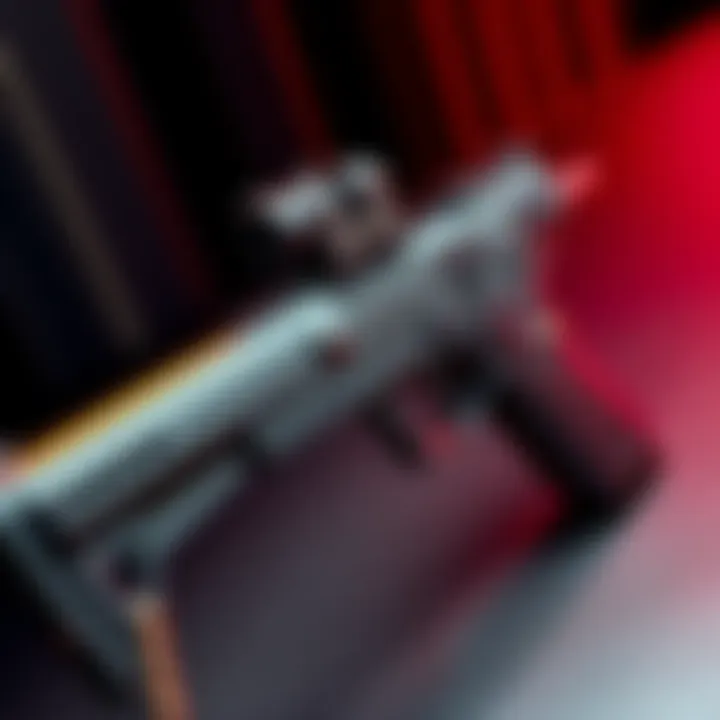 A Rattler firearm featuring a new Speedloader attachment that allows for quick 4-round loading, showcasing the innovative side-mounted cassette design.