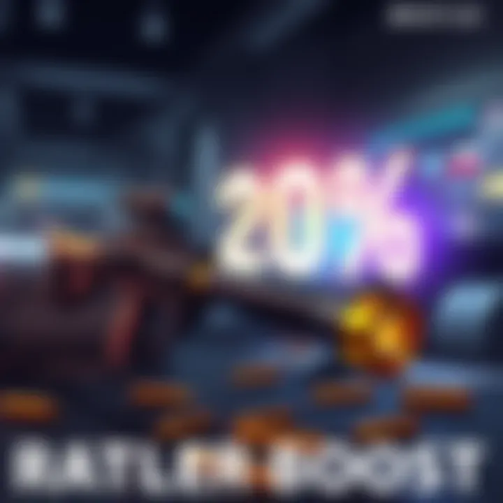 An illustration showing the Rattler weapon with a glowing 20% sign, highlighting its new ammo capacity in a digital environment.