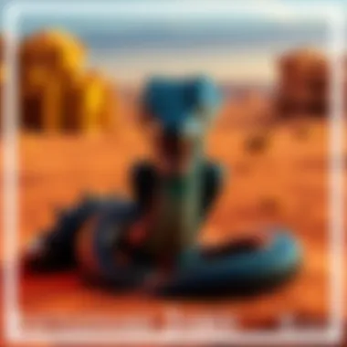 Rattlesnake Jake in Rango Rattlesnake Jake, the villainous character in Rango, showcasing his striking design and menacing presence in a desert setting.