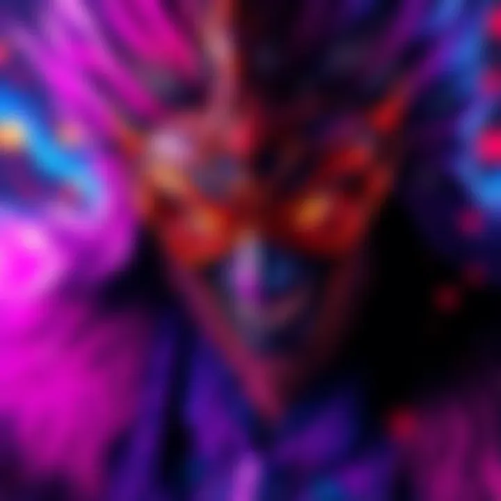 Ravenous Artwork A vibrant artwork representing Ravenous, showcasing dynamic energy and musical influence reminiscent of King Von, with bold colors and lively patterns.