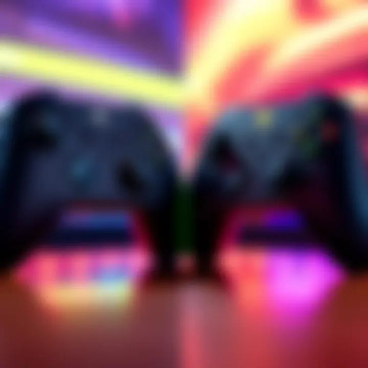 Side by side comparison of Razer Wolverine V3 and Scuf Valor Pro gaming controllers, showing their design and key features.