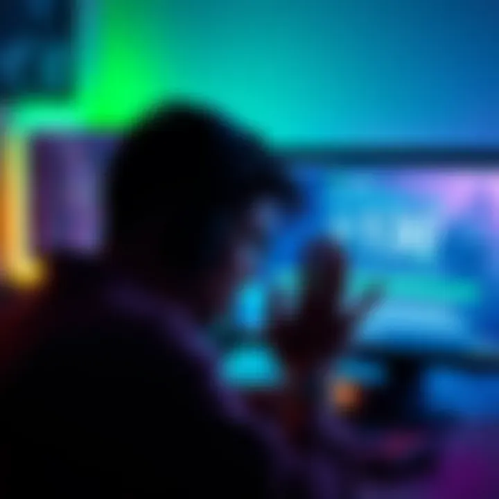 A frustrated person looking at a computer screen displaying Razer Support messages and a timer showing 130 days.