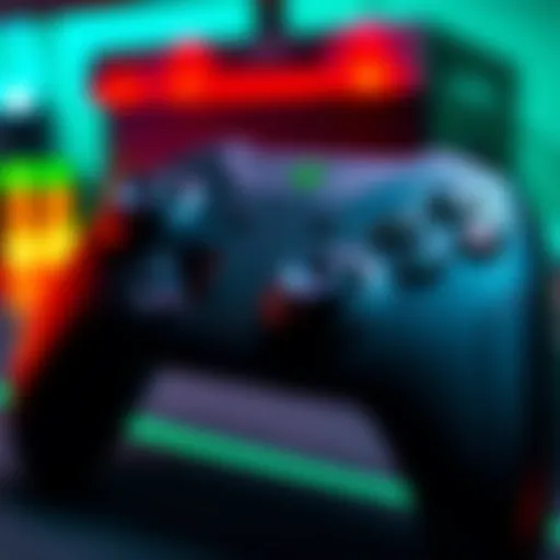 A close-up of the Razer Wolverine V3 Pro controller showing its buttons and analog sticks, ready for use with Series X.