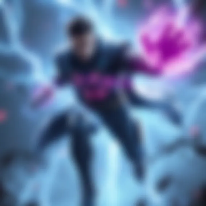 A character named Razor unleashing his Plasma Field ability in a battle, with lightning effects around him.