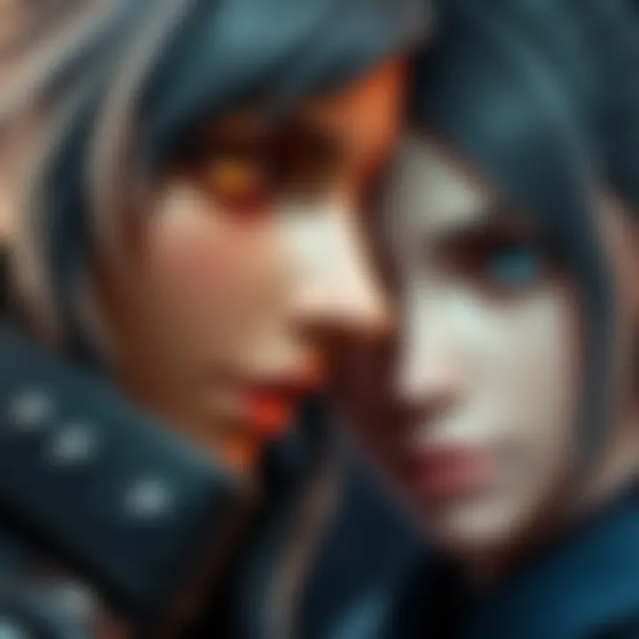 A close-up view showing a copy of RE0 alongside a character from FF Tactics, highlighting unique visual features.