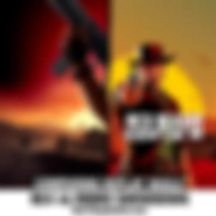 Resident Evil 4 and Red Dead Redemption 2 Comparison A split screen showing gameplay from Resident Evil 4 on one side and Red Dead Redemption 2 on the other, highlighting their different styles.