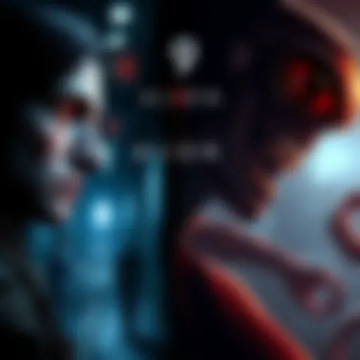 Side-by-side visuals of characters and environments from Resident Evil 9 and Alien Isolation, highlighting their scary atmospheres