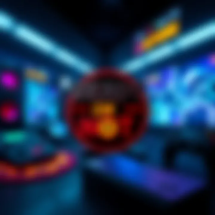 Logo of Ready or Not on a console background