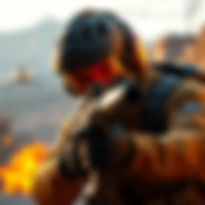 Realistic headshot gameplay A character in a tactical video game taking a headshot, illustrating the concept of instant kills for increased realism