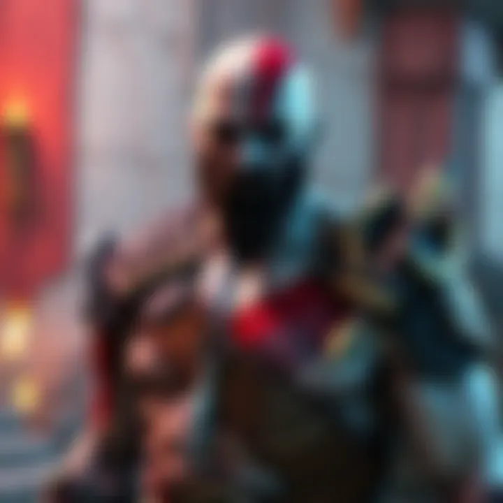 Realistic Kratos in DLSS 5 Kratos shown in stunning detail with realistic textures and lighting in a game setting