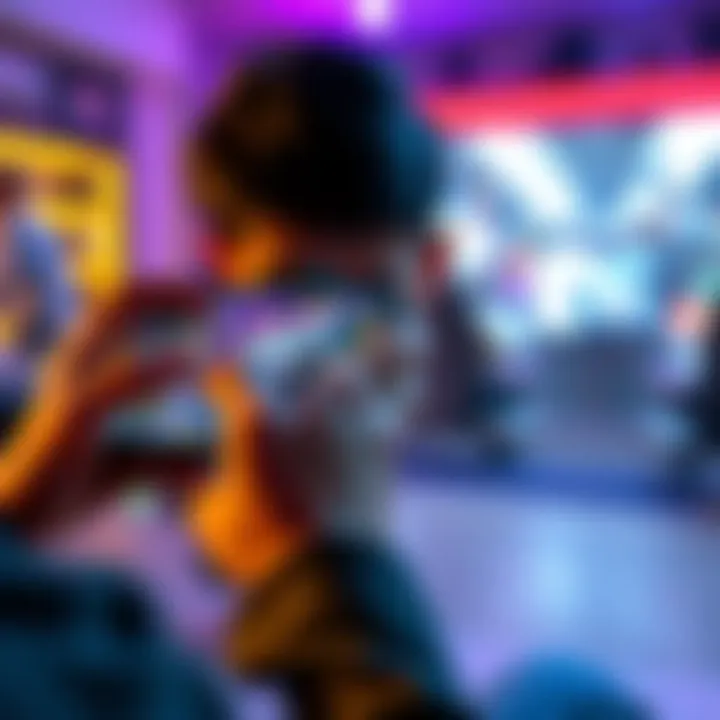 A person playing a game on a Realme 9 SE smartphone showing performance issues with low FPS
